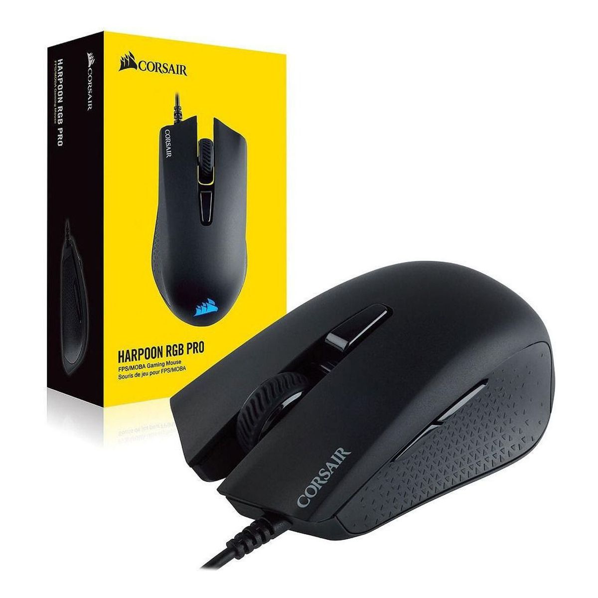 CORSAIR - Mouse Gamer Corsair Harpoon Rgb Pro-Negro