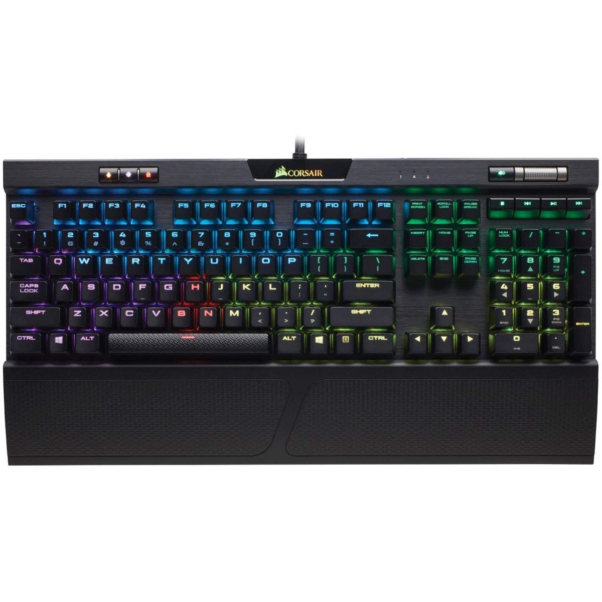 CORSAIR - Teclado Gamer Corsair K70 RGB MK2 Cherry MX Red Español