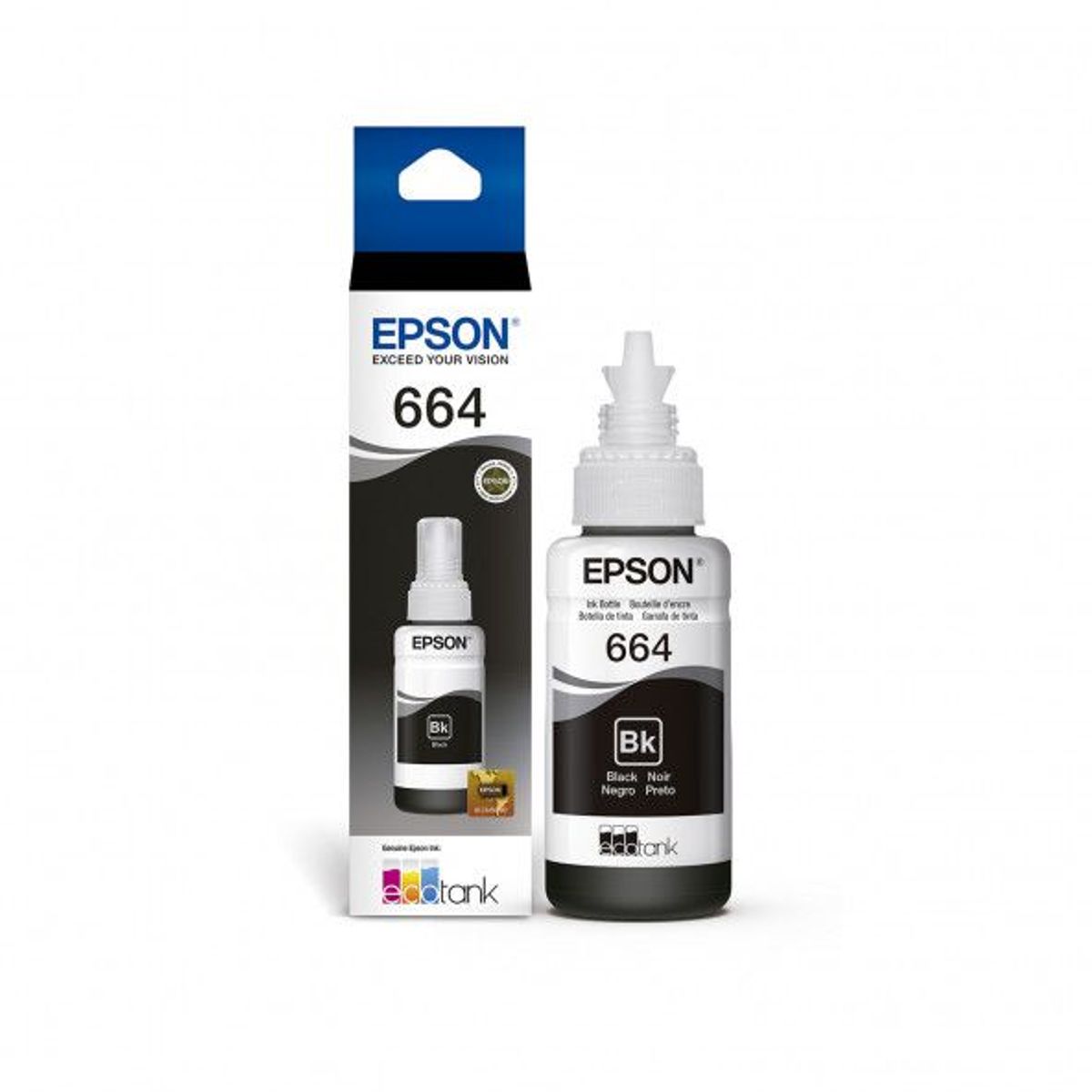 EPSON - TINTA EPSON T664 NEGRO ORIGINALES T664120-AL