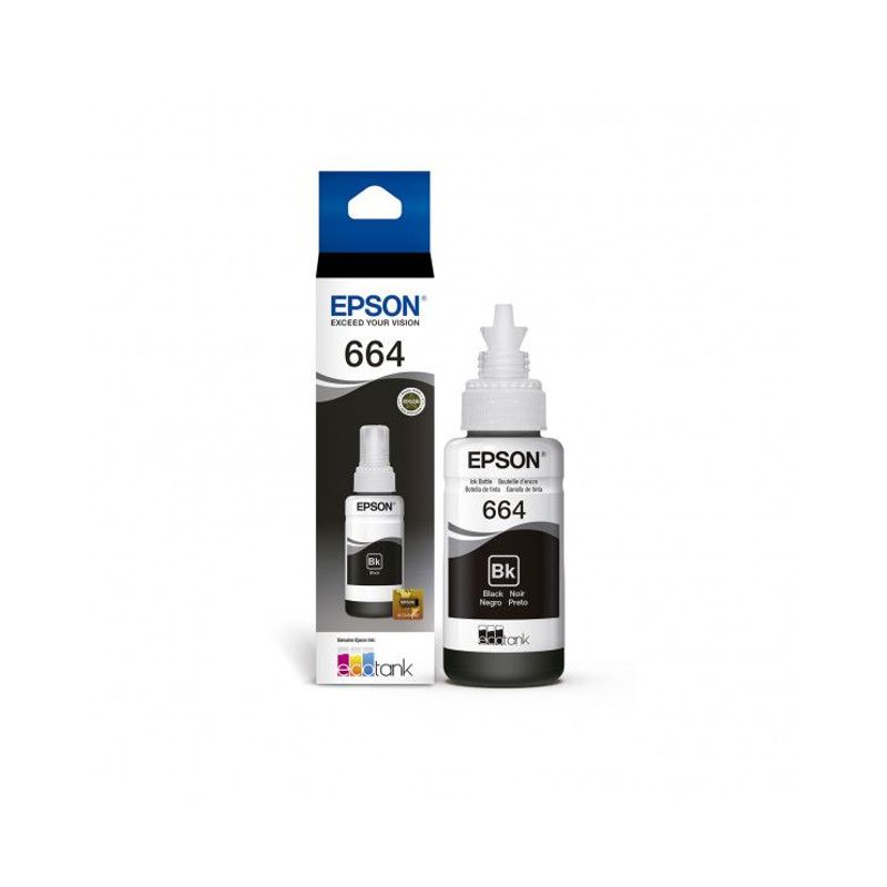 EPSON - TINTA EPSON T664 NEGRO ORIGINALES T664120-AL