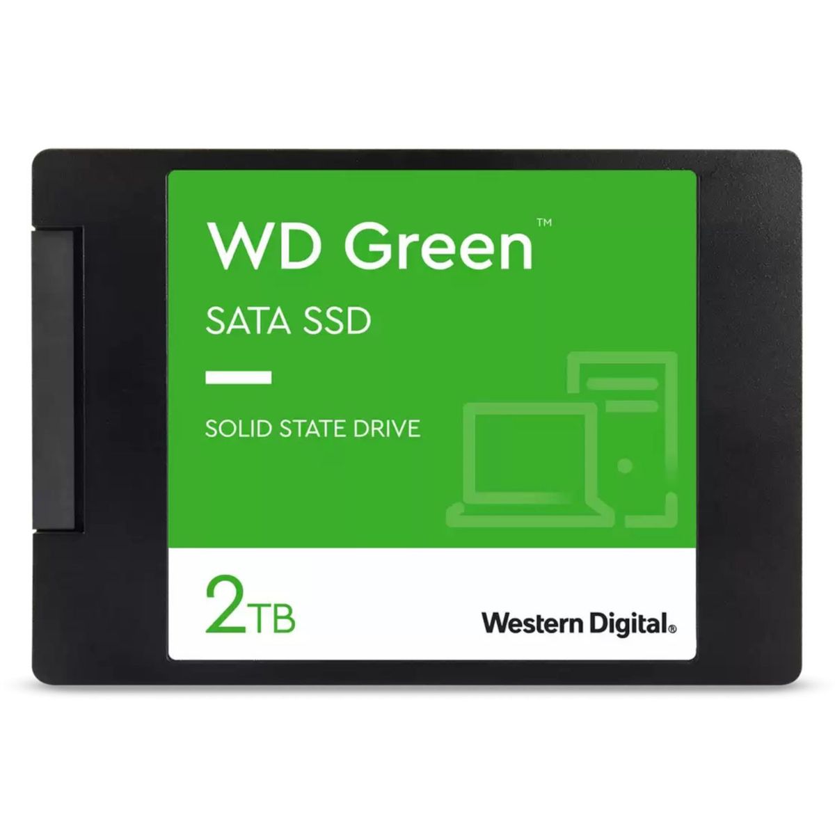 WESTERN DIGITAL - Disco SSD Western Digital Green Sólido 2TB 2.5"  7mm SATA 6Gbs