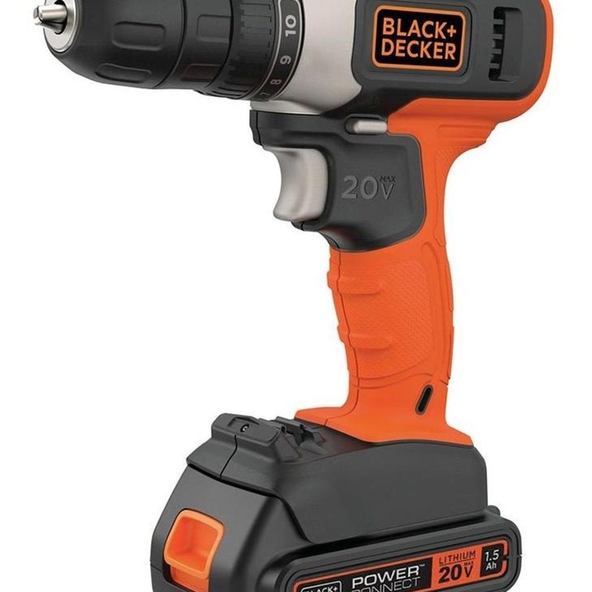 BLACK+DECKER - Taladro Atornillador Black Decker BCD702C1-B2 20v Litio