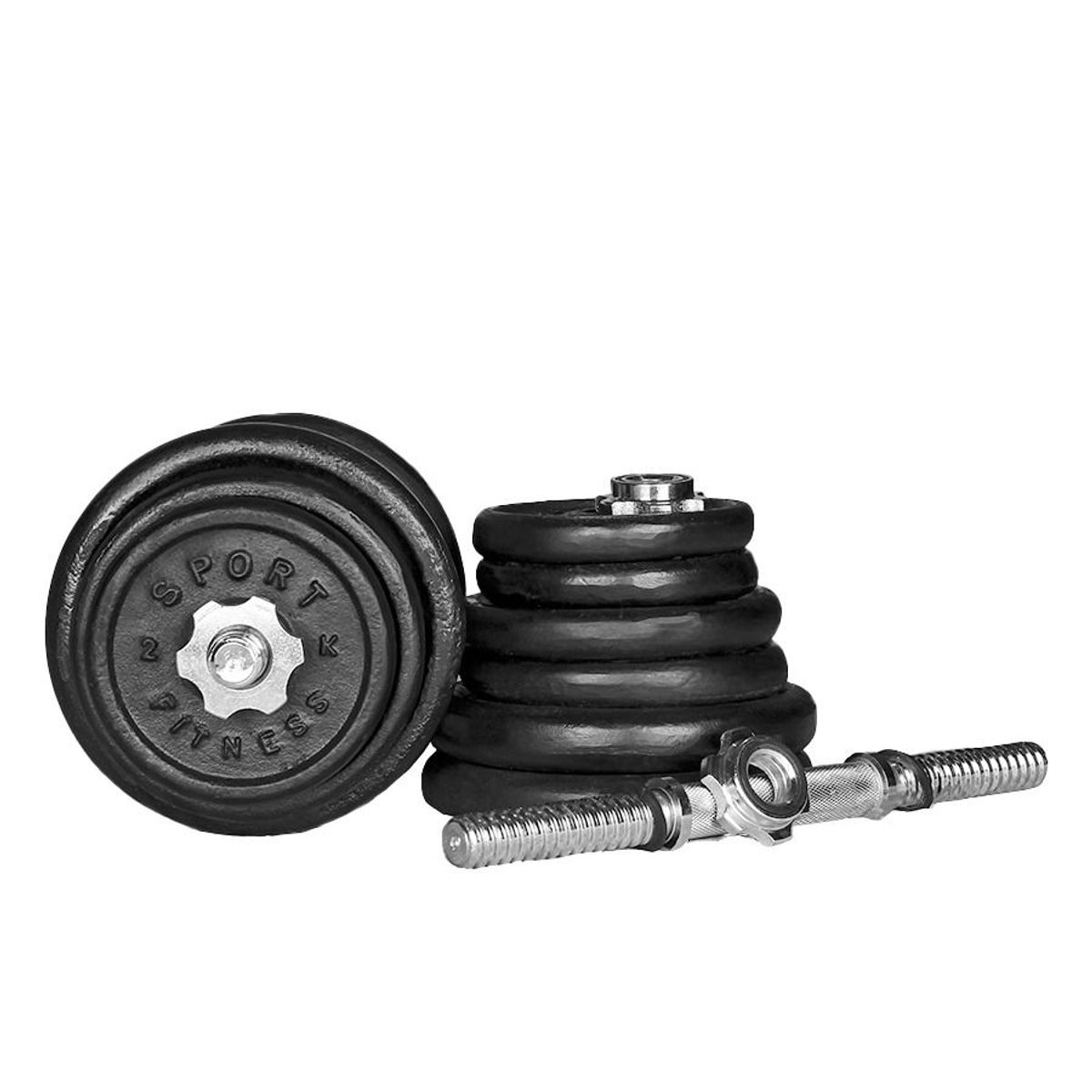 URBAN FIT - Pesas Redondas De 40 Kgs Con Mancuernas Importadas