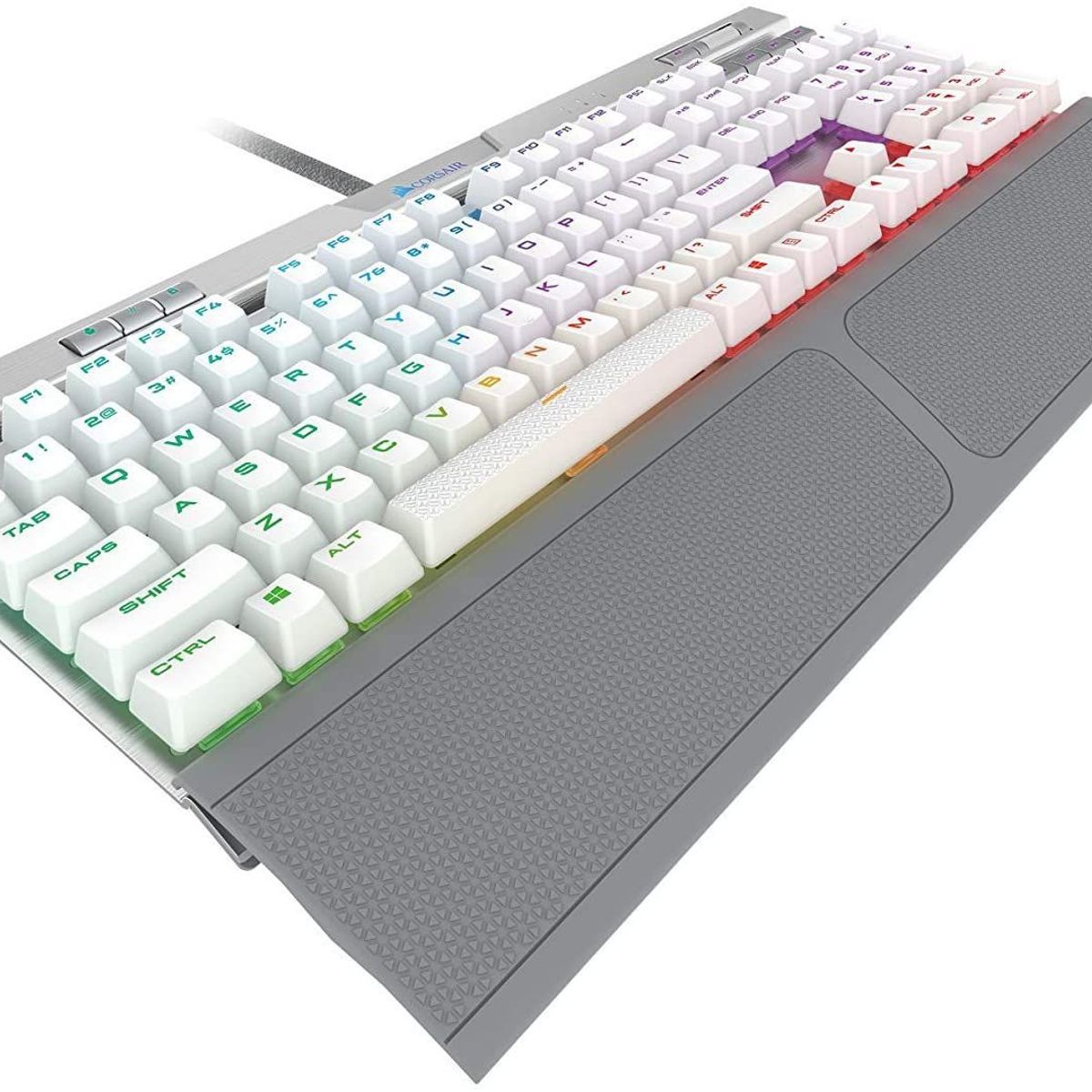 CORSAIR - Teclado Gamer Corsair K70 RGB MK2 SE RapidFire Cherry MX Speed-Blanco