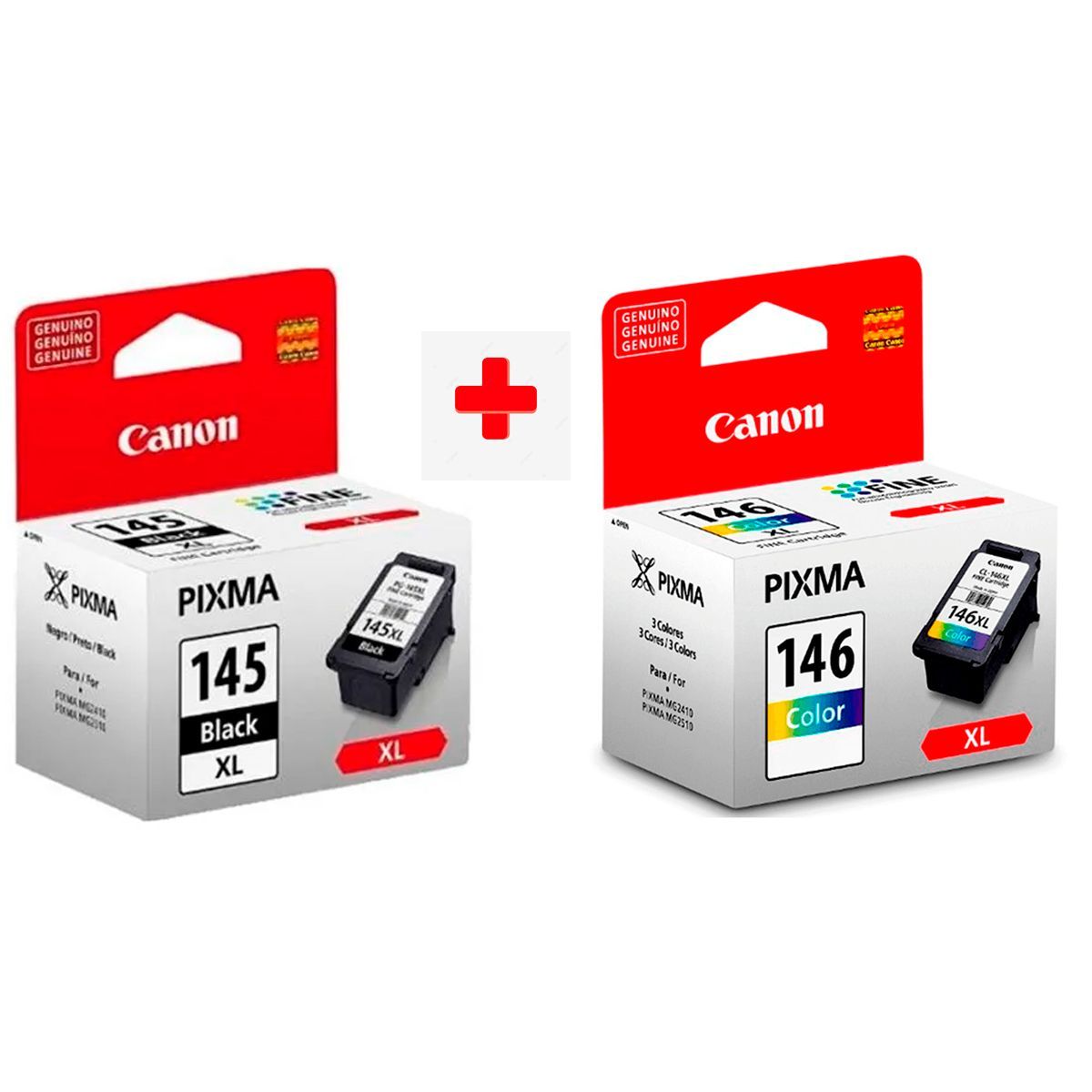 CANON - Combo Cartucho Canon 145 Xl Y 146 Xl Pg-145xl Cl-146xl
