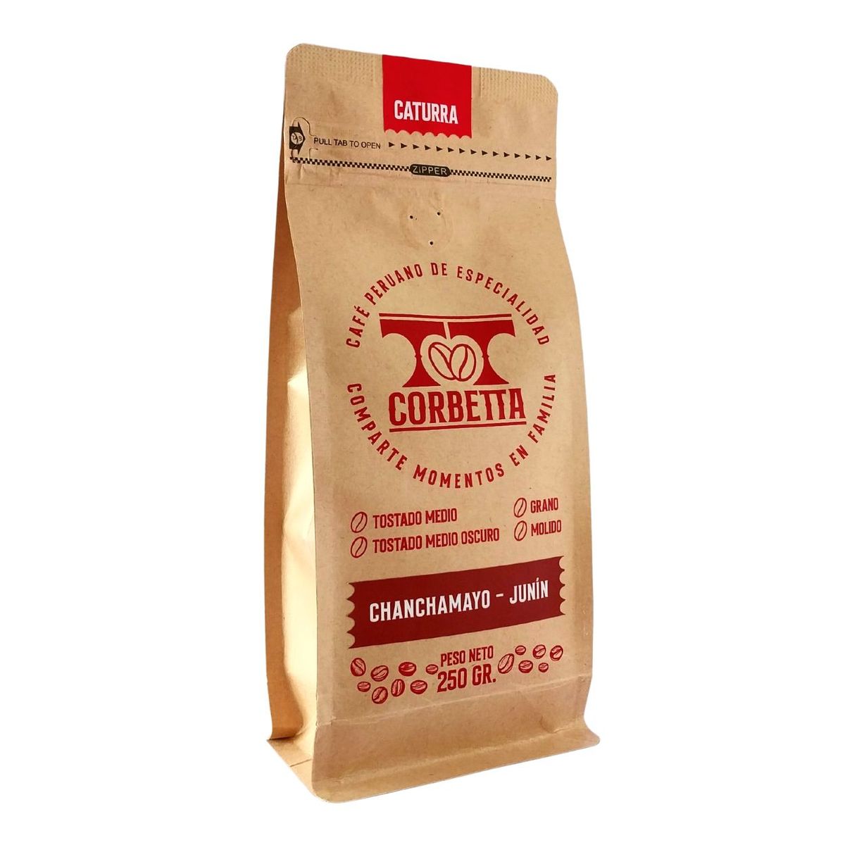 CORBETTA - Café de Especialidad Molido 250 Gr Chanchamayo Caturra