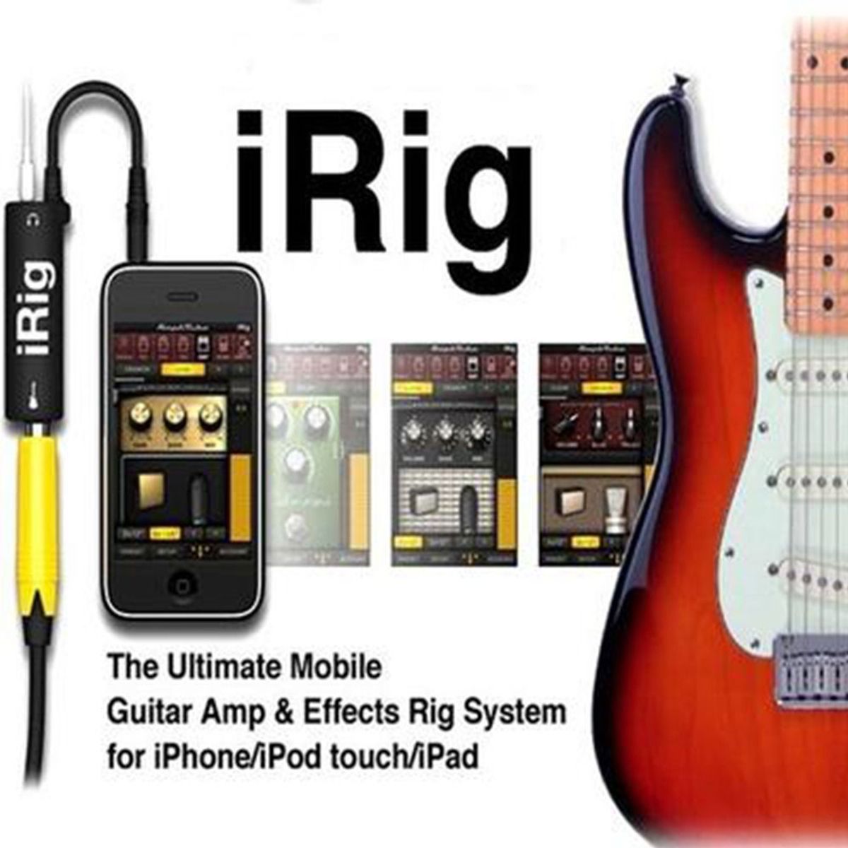 GENERICO - Interfaz para guitarra adaptador irig Amplitube para ios iphone ipod