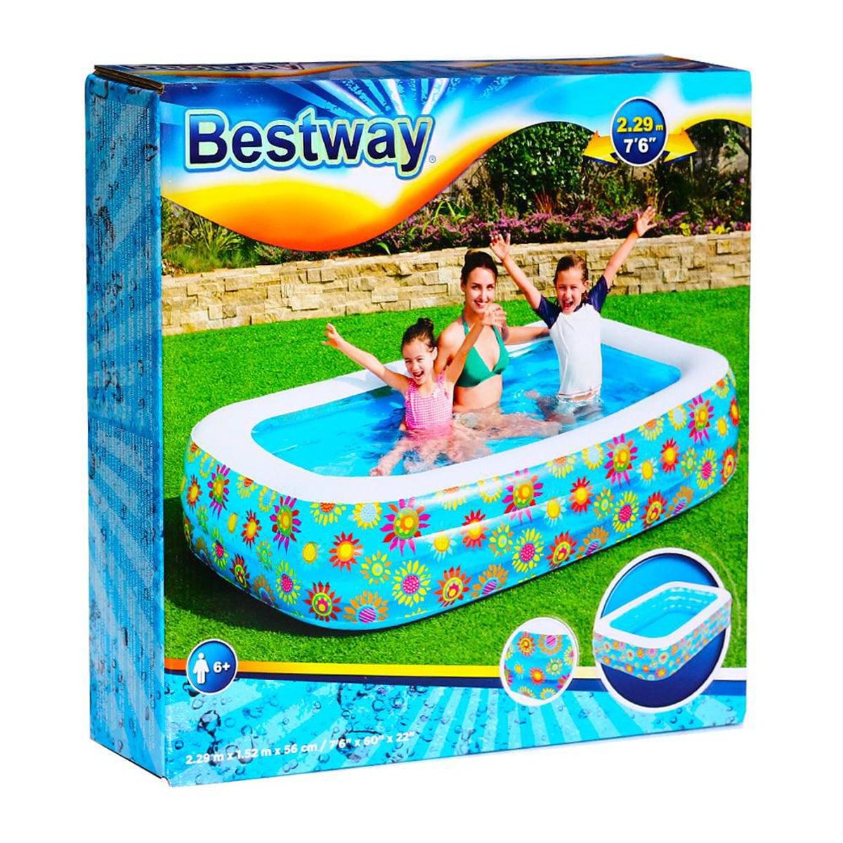 BESTWAY - BESTWAY - Piscina Inflable  Floral 229x152x56 CM