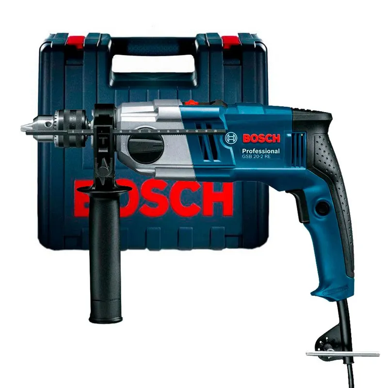 BOSCH - Taladro Percutor Gsb 20-2 RE Bosch 800w + Maletin