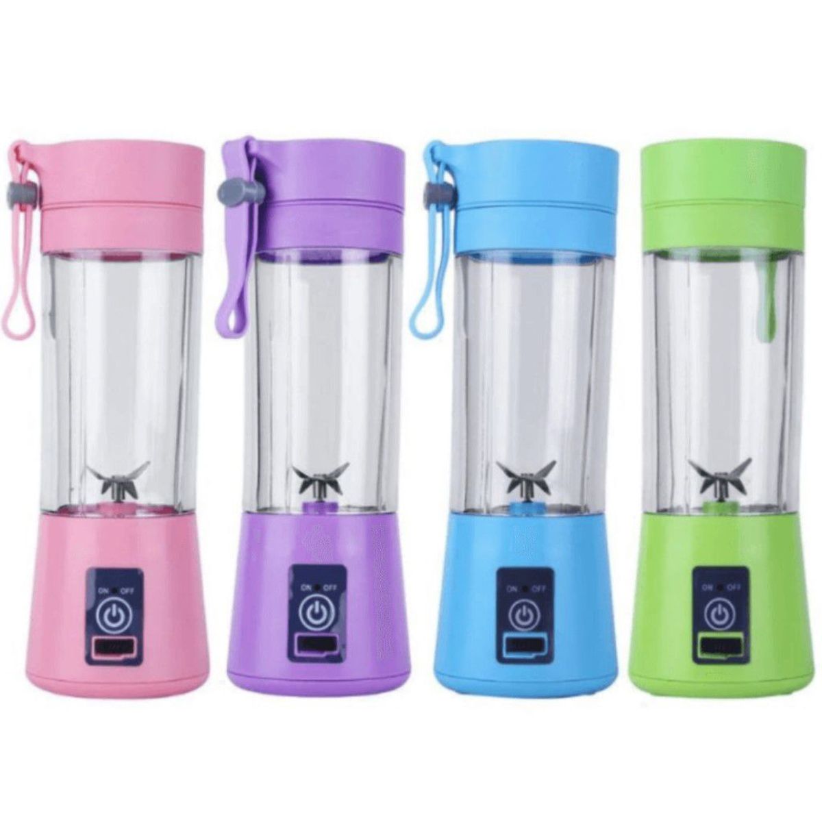 GENERICO - Licuadora Portátil USB 6 HOJAS de Acero Inoxidable