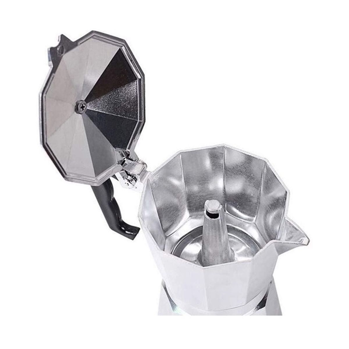 GENERICO - Cafetera Italiana Moka P-12 Tazas de Aluminio - Coffe