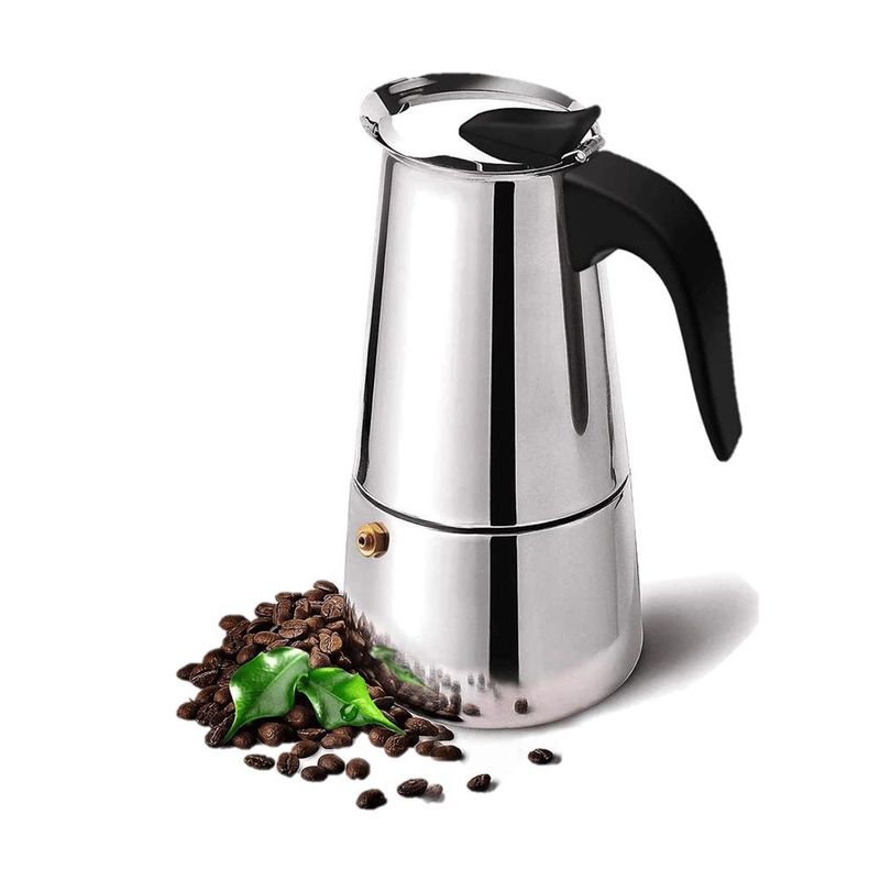 GENERICO - Cafetera Italiana  Moka P-6 Acero Inoxidable - Espresso Maker