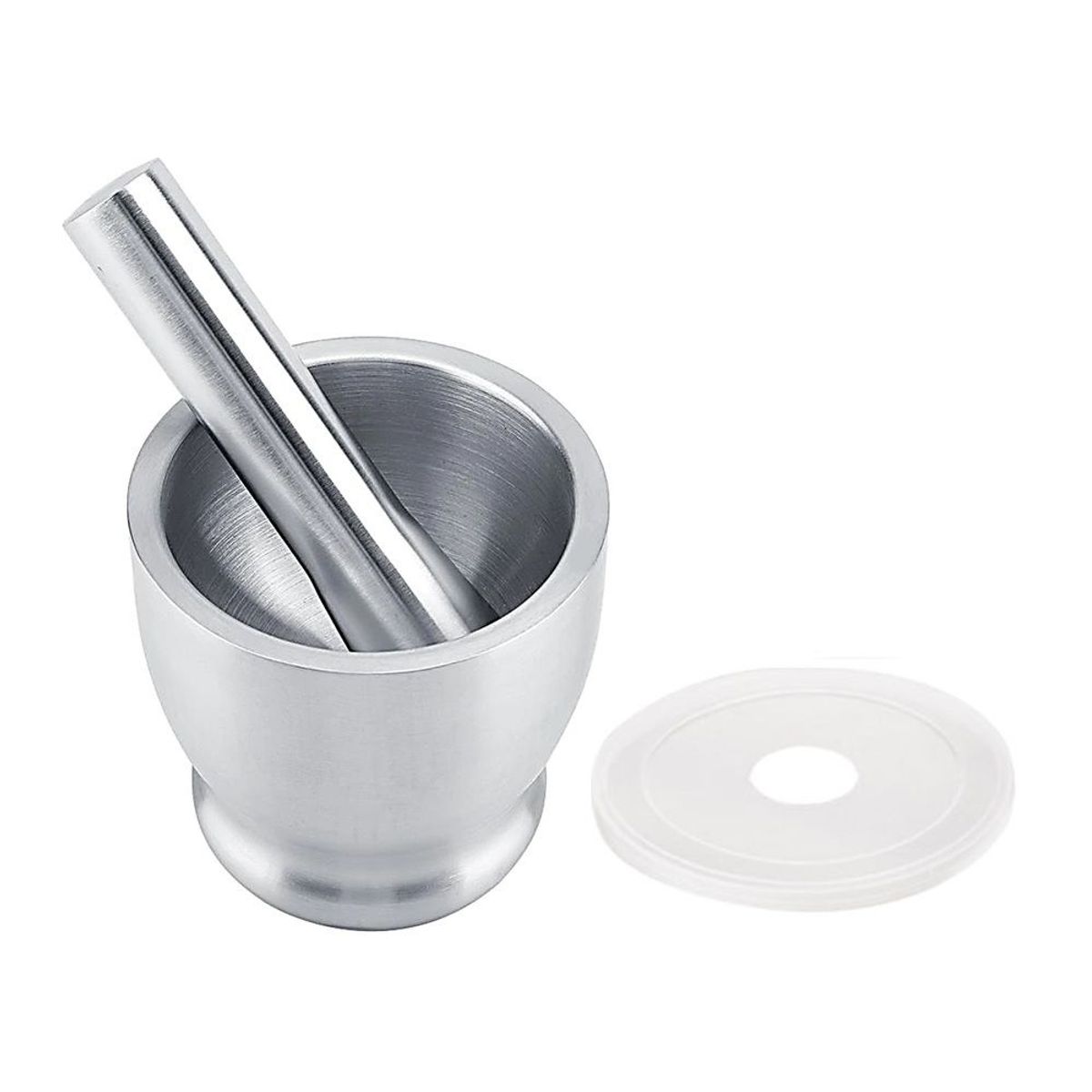 GENERICO - Mortero de Acero Inoxidable 304 L Base Redondeada - Ichimatsu