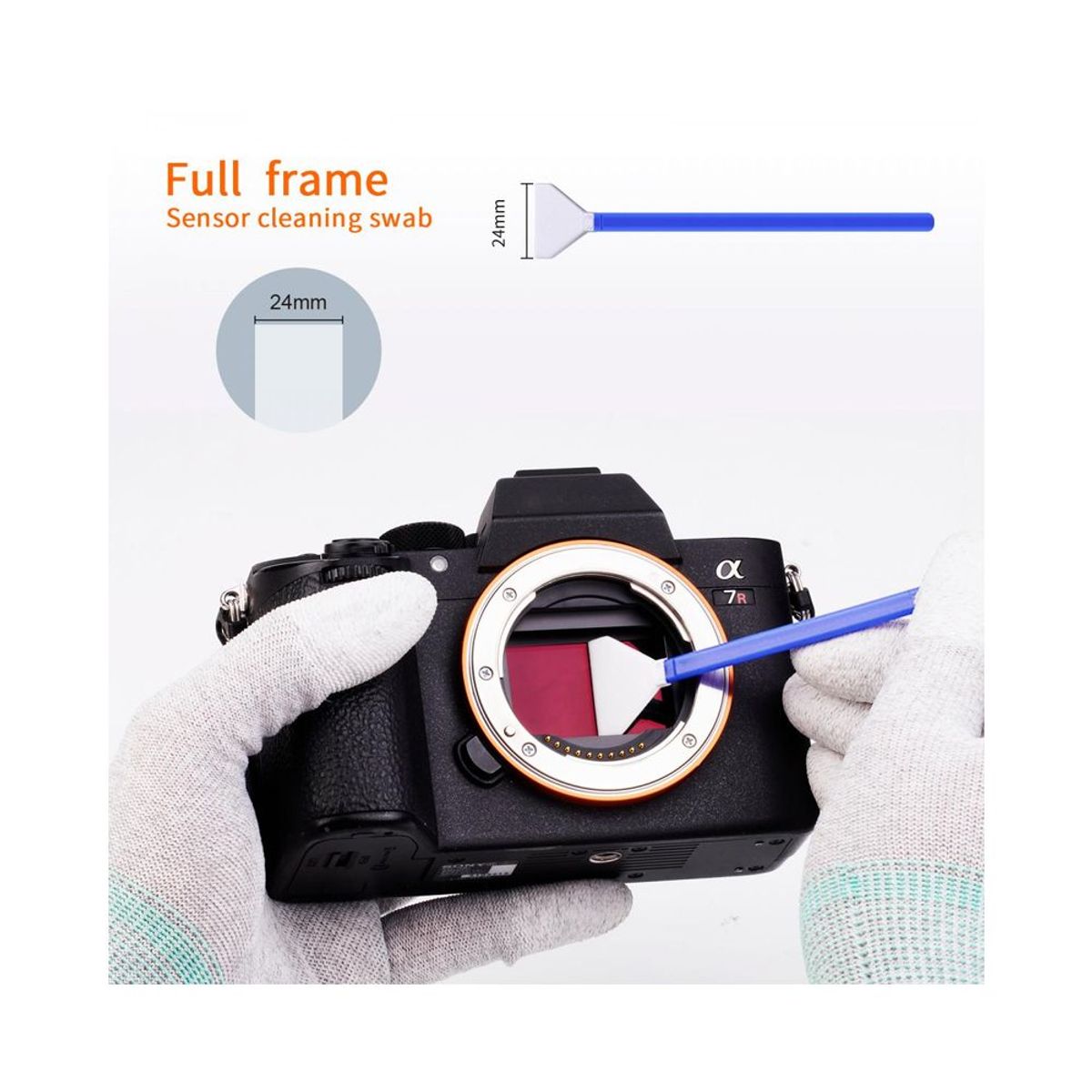 K&F CONCEPT - Hisopo de limpieza de sensor K&F Concept  Full Frame 24mm.