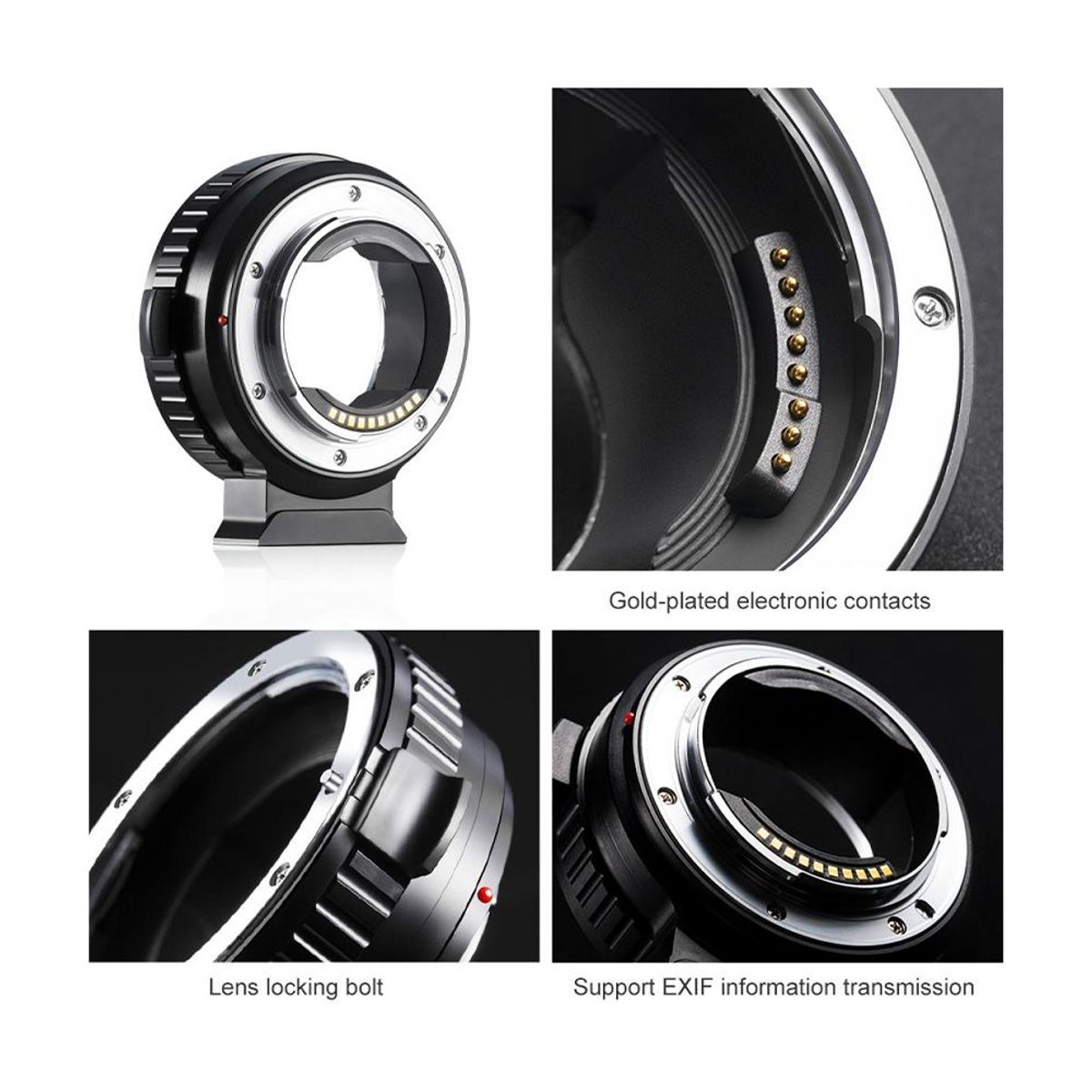 K&F CONCEPT - Adaptador K&F Concept Objetivos EFEF-S Mont Sony E  KF06.433