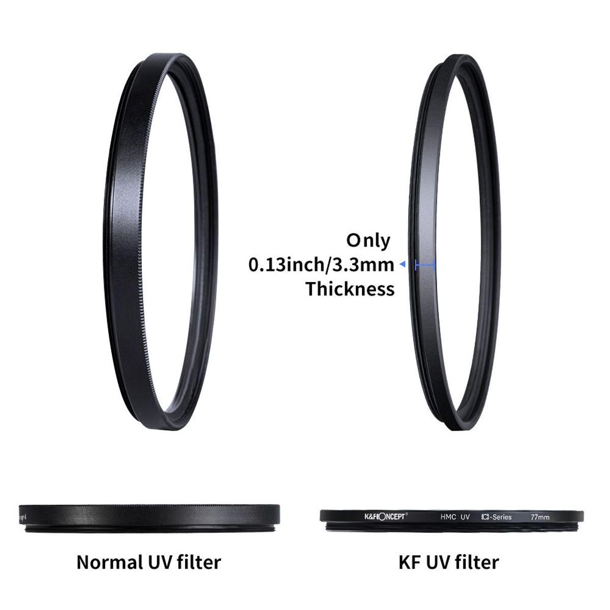 K&F CONCEPT - Filtro Ultravioleta MCUV 67mm K&F Concept  Blue Coat Slim KF01.1426.