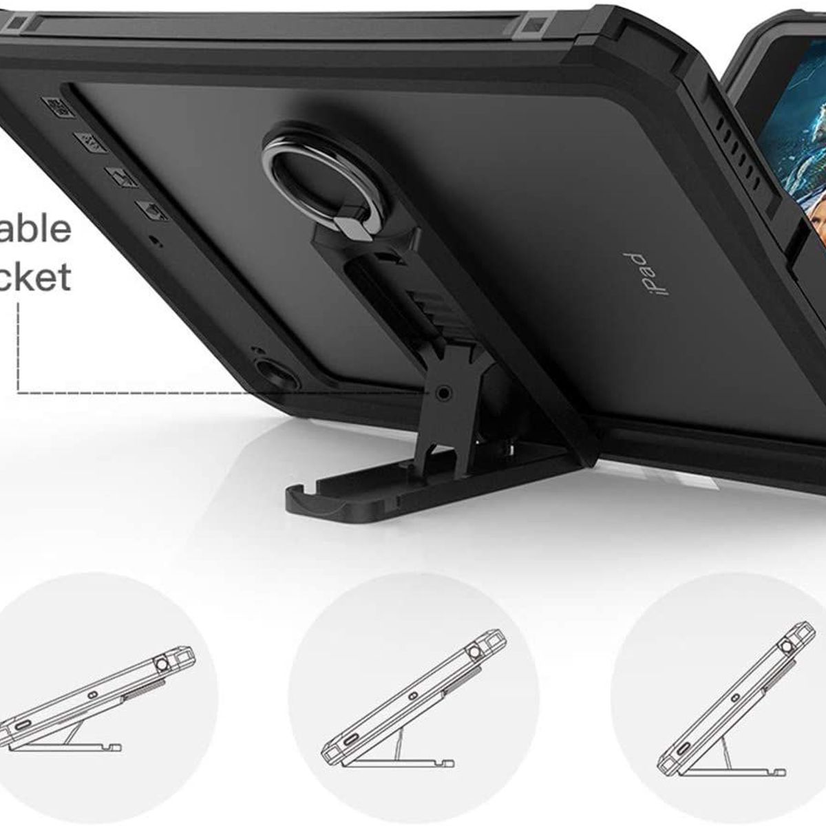 GENERICO - AICase Funda impermeable para iPad Mini 4, IPad Mini 5