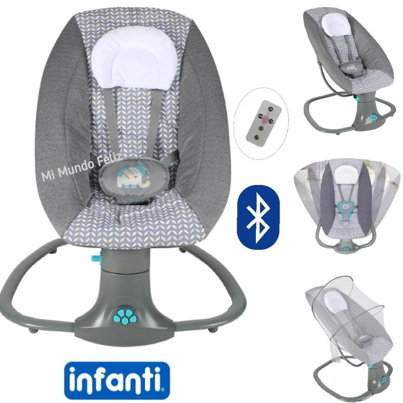 INFANTI - Silla Nido Mecedora para Bebe Automatica Deluxe a Control