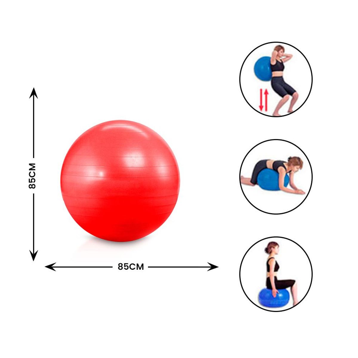 SM - PELOTA PILATES DE 85 CM
