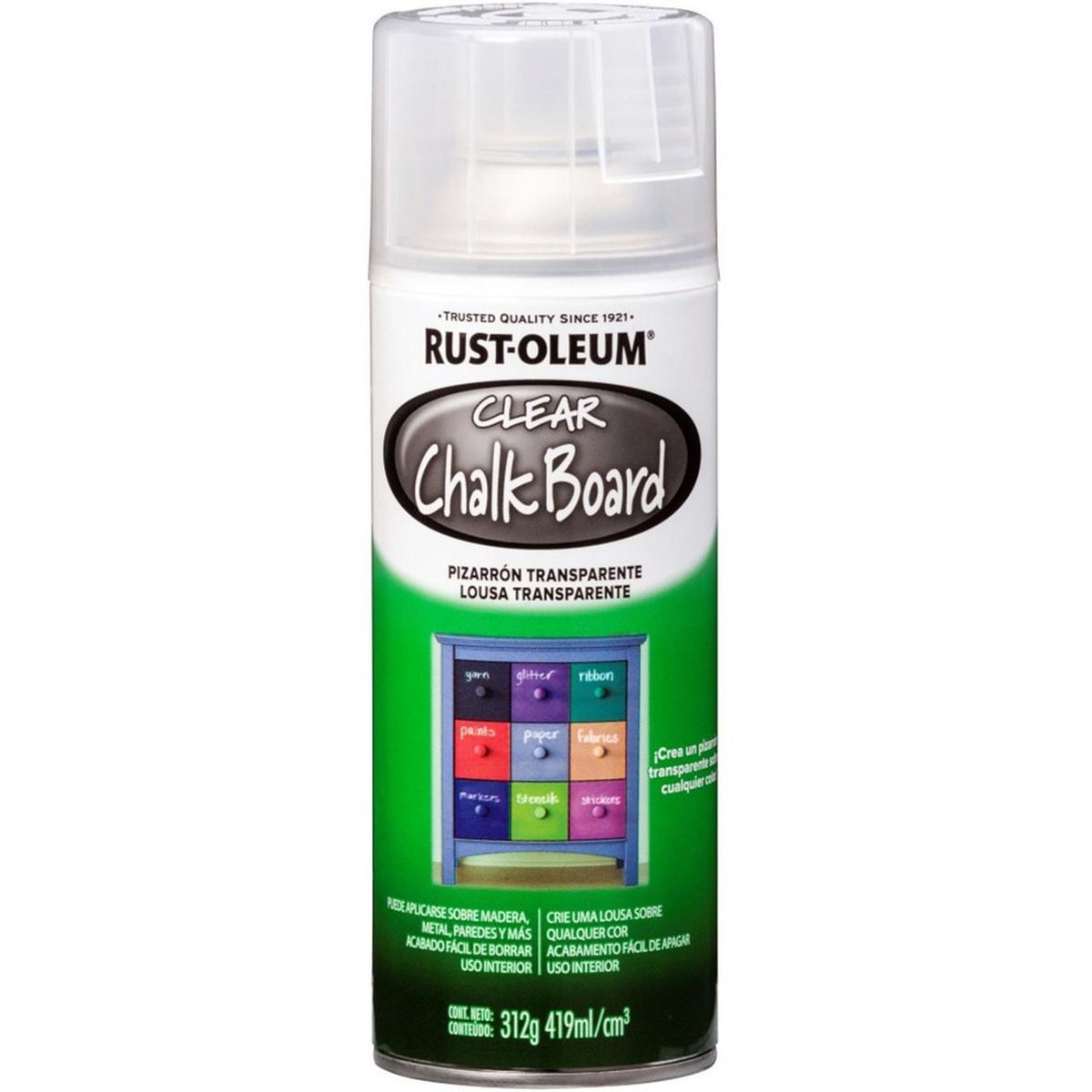 RUST OLEUM - Aerosol Specialty Pizarrón Transparente Mate 312g