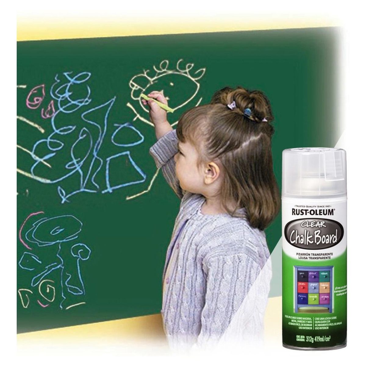 RUST OLEUM - Aerosol Specialty Pizarrón Transparente Mate 312g