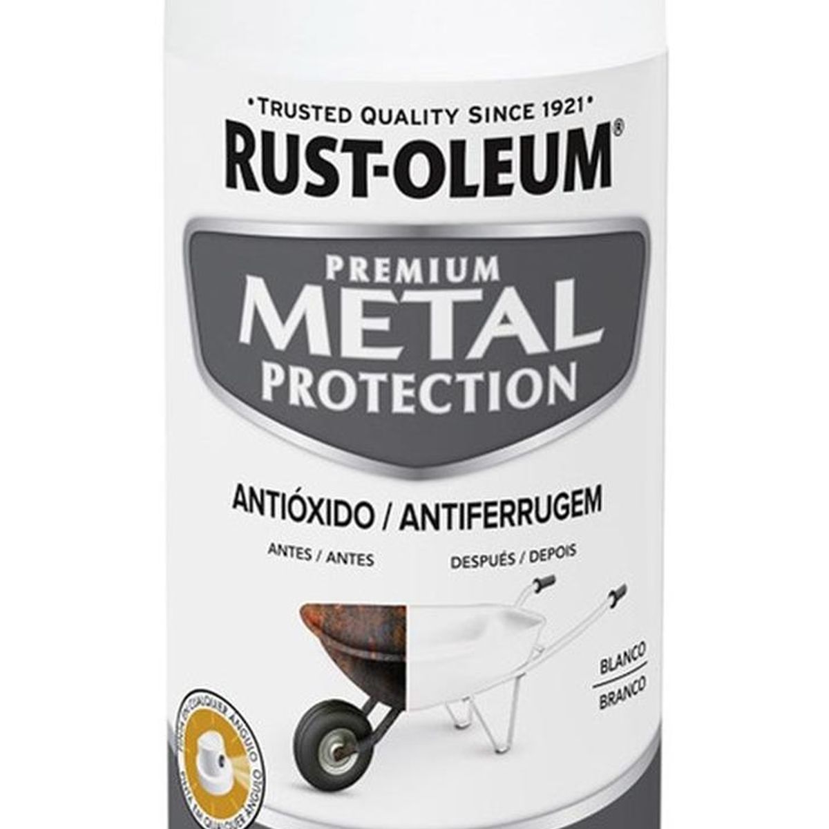 RUST OLEUM - Aerosol Anticorrosivo Metal Protection Satinado Blanco 340g