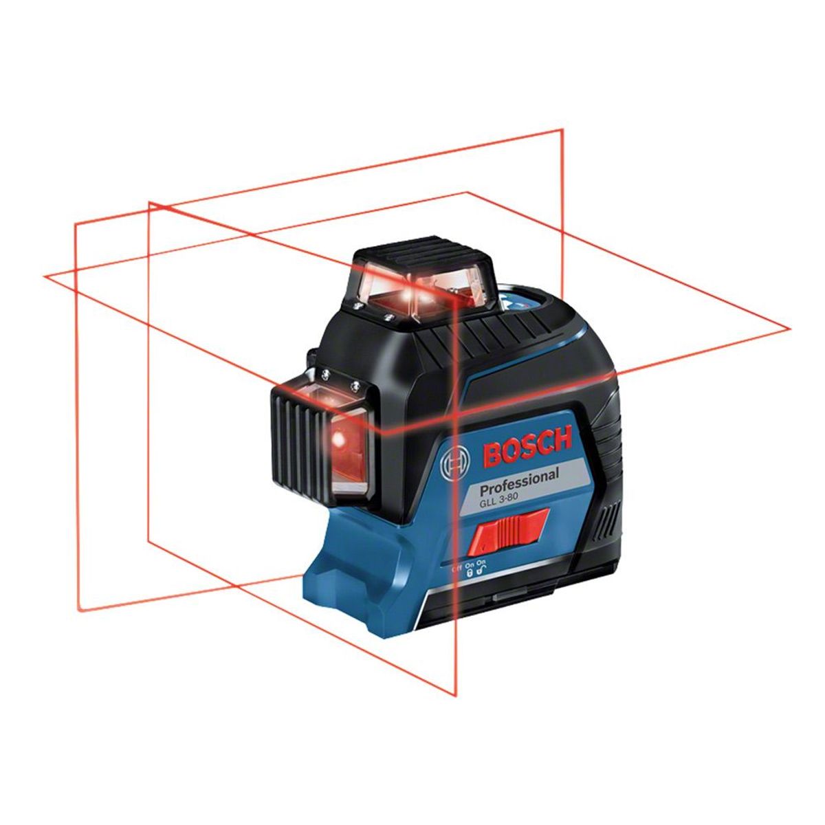 BOSCH - Nivel Láser Rojo Bosch Gll 3-80 360° Lineas Plomada