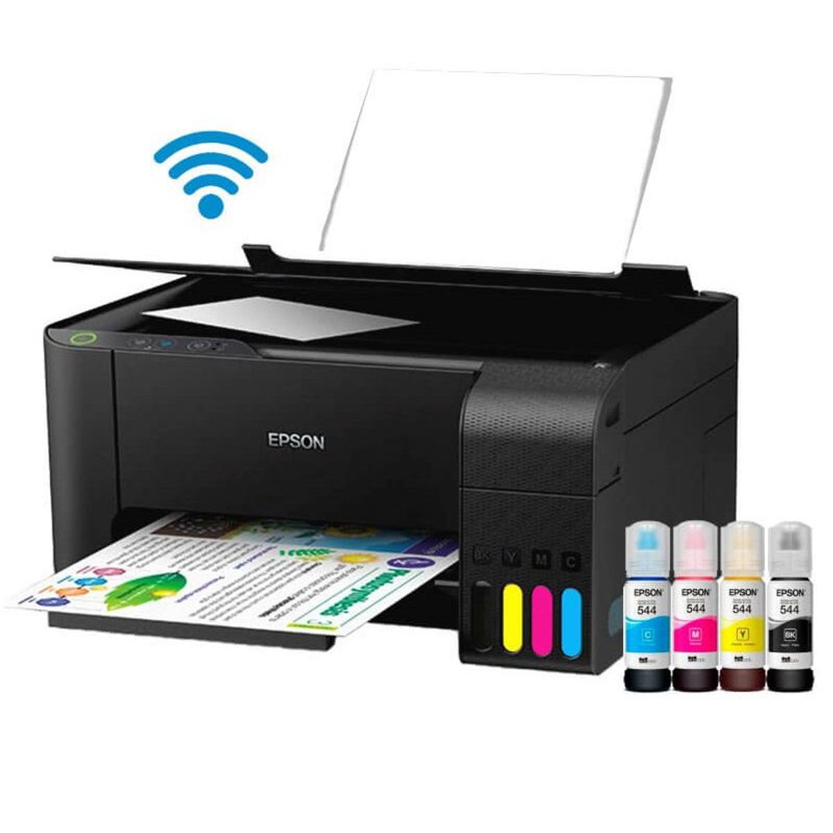 EPSON - Impresora Multifuncional Epson L3250 Imprime Escanea Copias Wi-Fi  USB