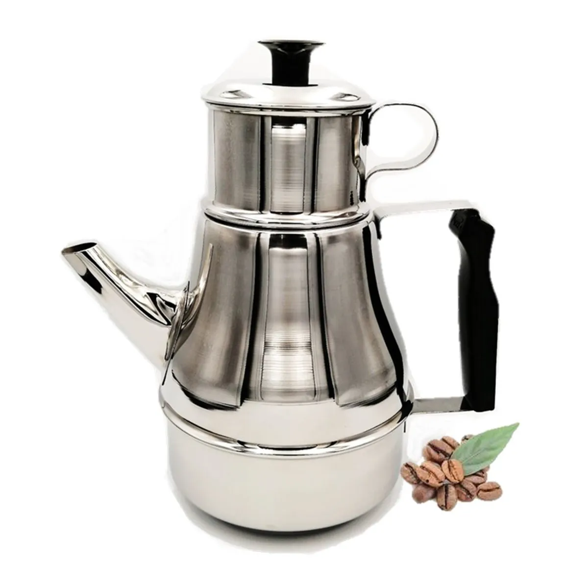 GENERICO - Cafetera Gota a Gota de 1.2 Lt de Acero Inoxidable - Delider