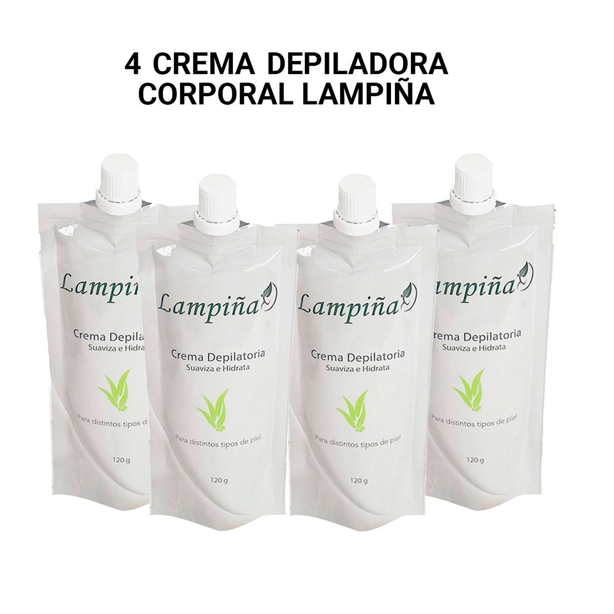 GENERICO - 4 Crema Depiladora Corporal Lampiña