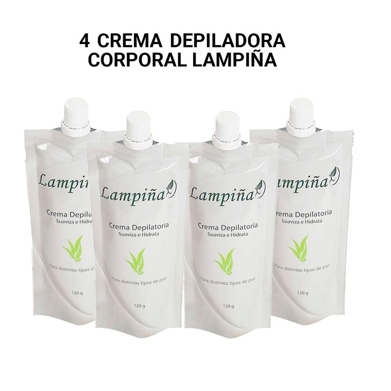 GENERICO - 4 Crema Depiladora Corporal Lampiña