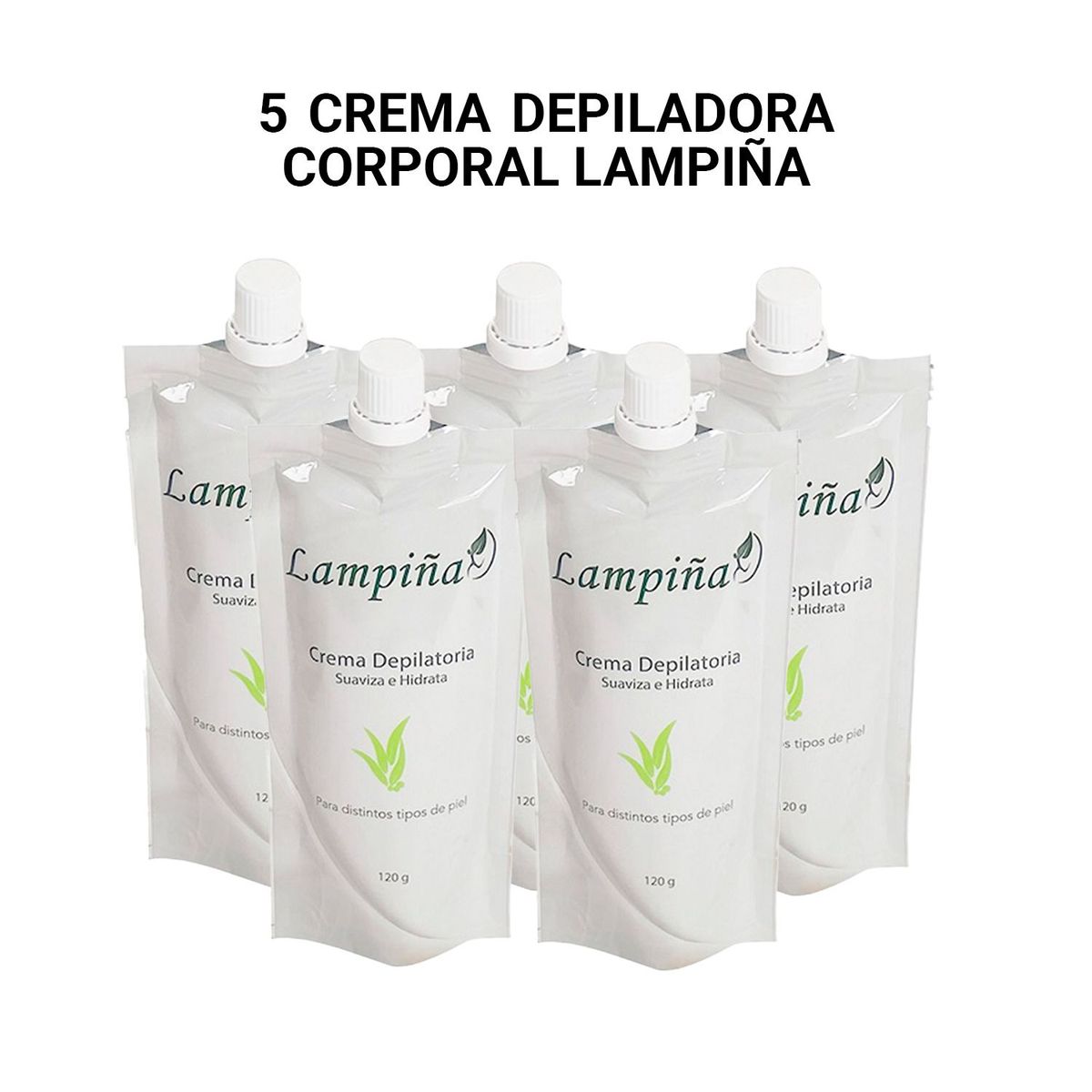 GENERICO - 5 Crema Depiladora Corporal Lampiña