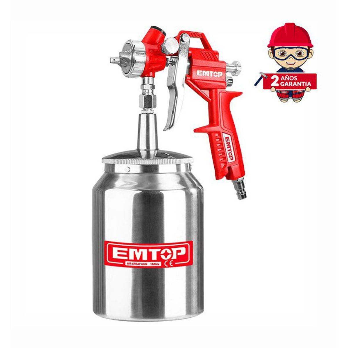 EMTOP - PISTOLA DE PINTAR PULVERIZADORA 1000CC3-4 BAR EMTOP - EASG10001
