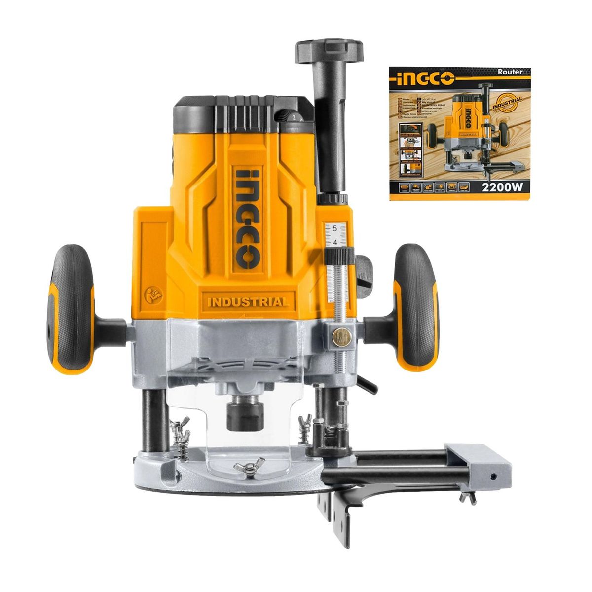 INGCO TOOLS - RUTEADORA FRESADORA 2200W CANTEADORA ELÉCTRICA INGCO - RT22008