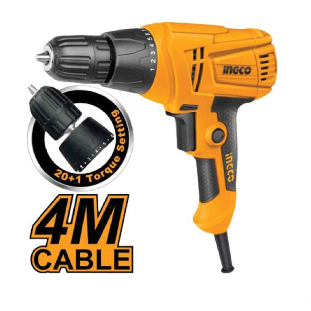 INGCO TOOLS - TALADRO ATORNILLADOR ELÉCTRICO 280W ROTATIVO INGCO - ED2808