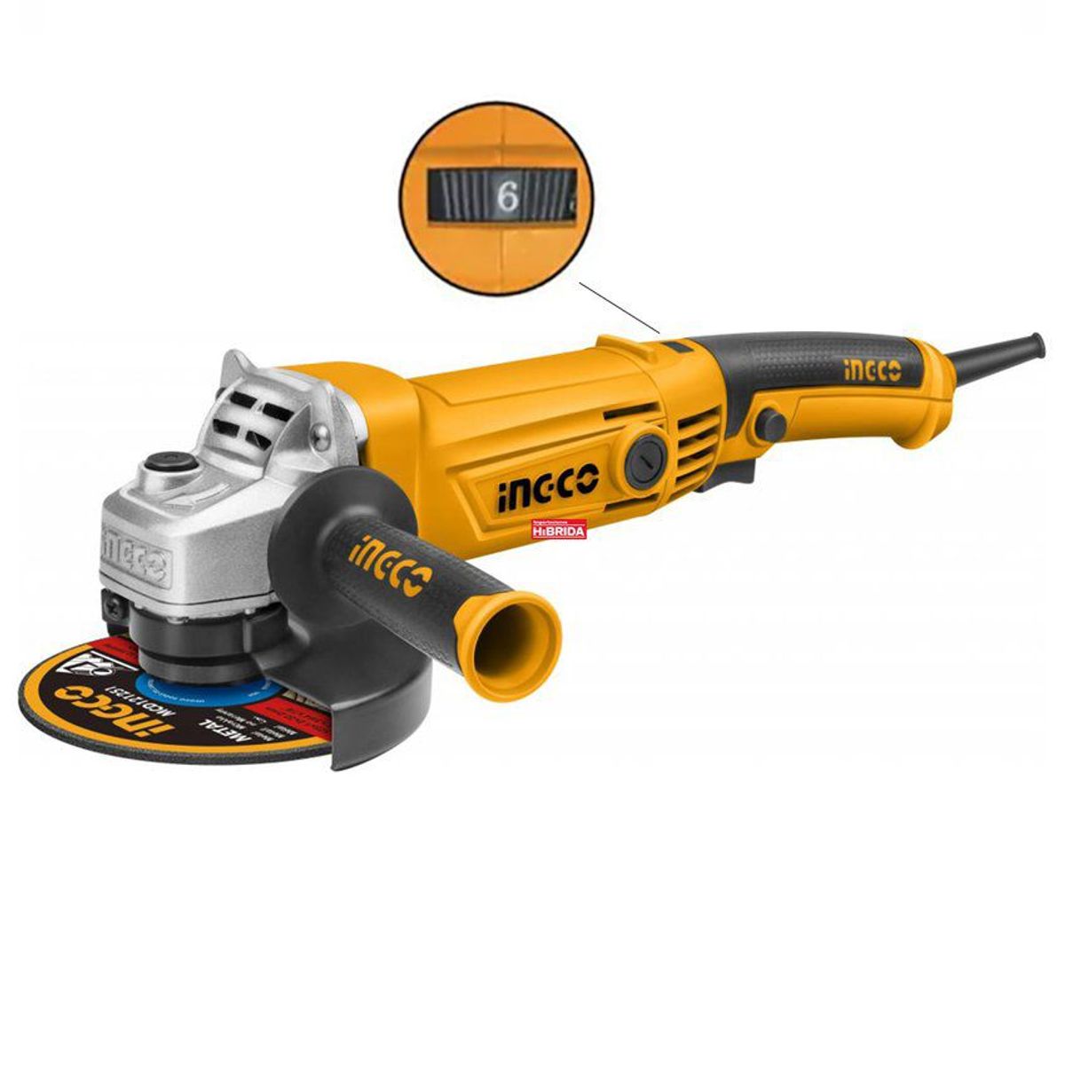 INGCO TOOLS - AMOLADORA ANGULAR 1010W 4 1/2'' VELOCIDAD VARIABLE INGCO - AG10108-5