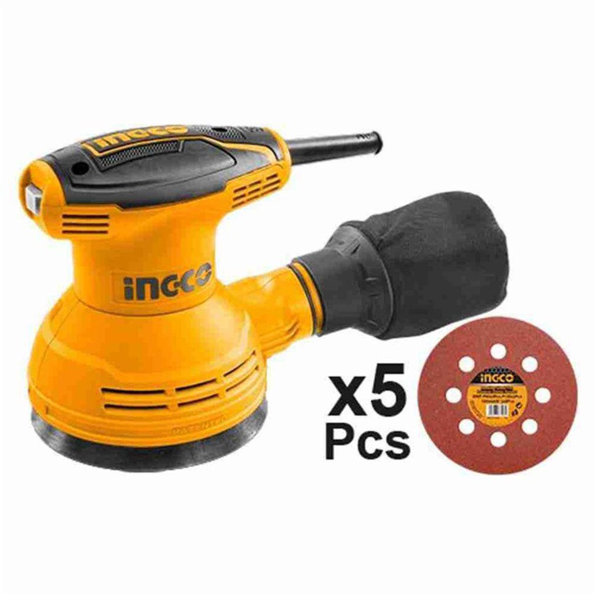 INGCO TOOLS - LIJADORA ROTO ORBITAL 320W LIJAS Y ACCESORIOS INGCO - RS3208