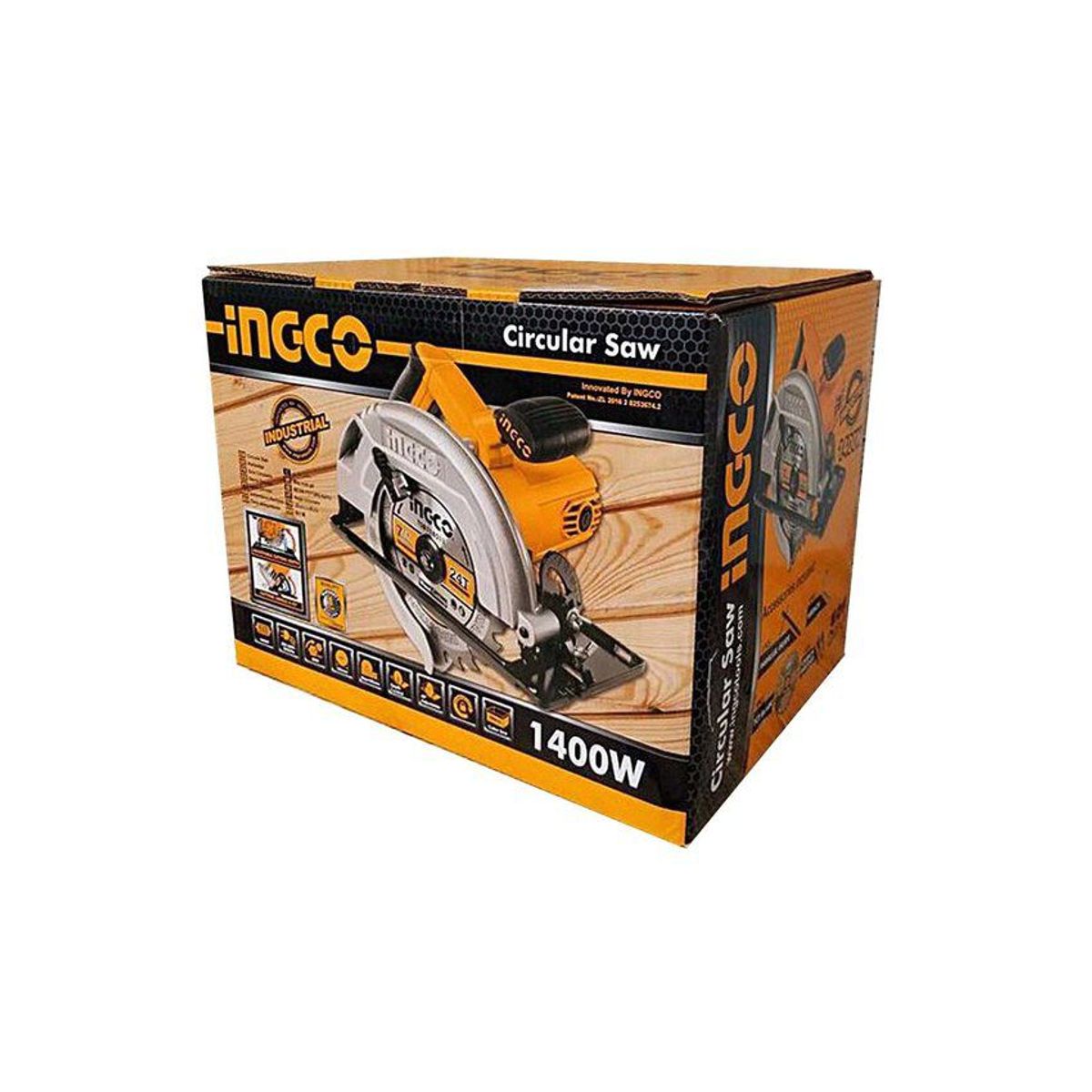 INGCO TOOLS - SIERRA CIRCULAR 1400W 7 1/4'' INDUSTRIAL CORTADORA INGCO - CS18528