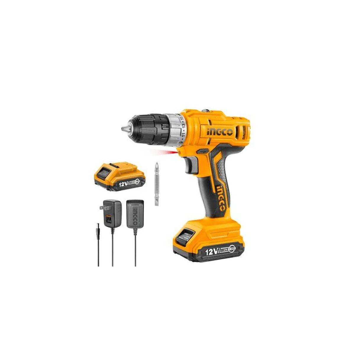 INGCO TOOLS - TALADRO ATORNILLADOR 12V INALÃMBRICO  BATERÃAS INGCO - CDLI1222