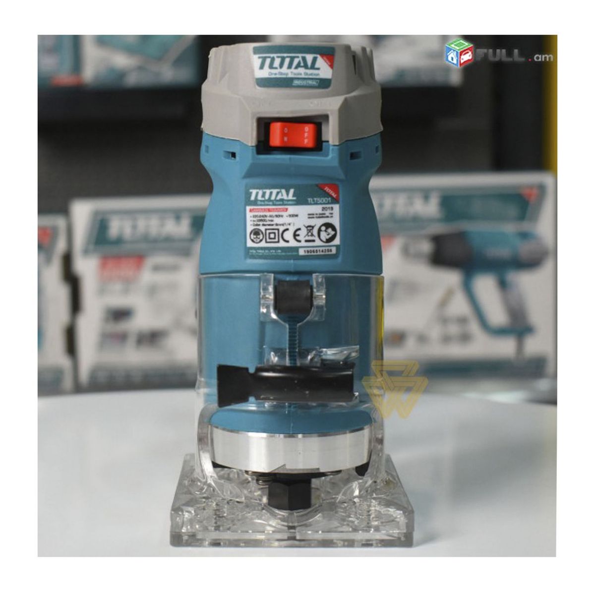 TOTAL TOOLS - RUTEADORA PALMA FRESADORA 500W INDUSTRIAL CANTEADORA TOTAL - TLT5001