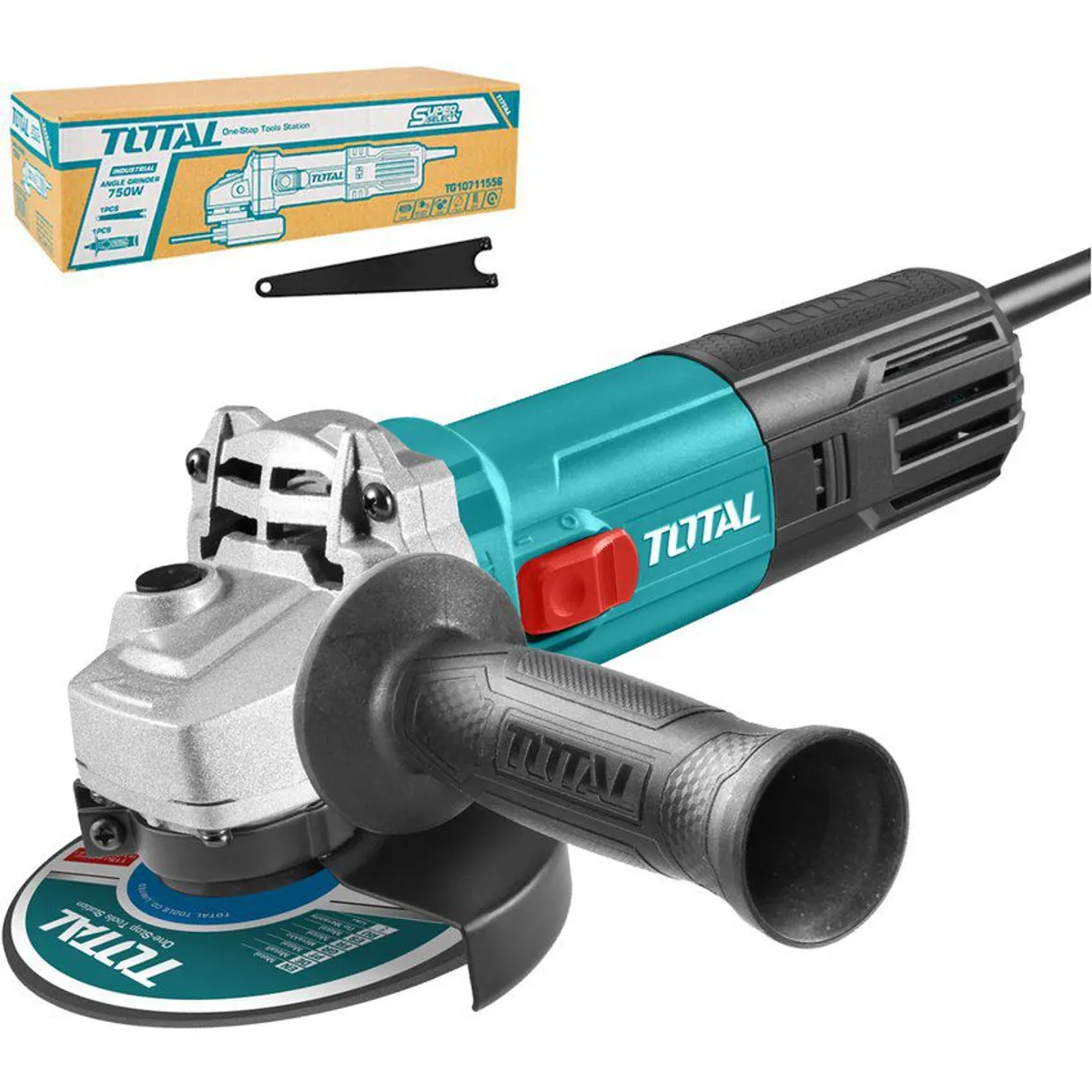 TOTAL TOOLS - AMOLADORA ANGULAR 750w 4 1/2'' ESMERIL CORTADORA TOTAL - TG10711556