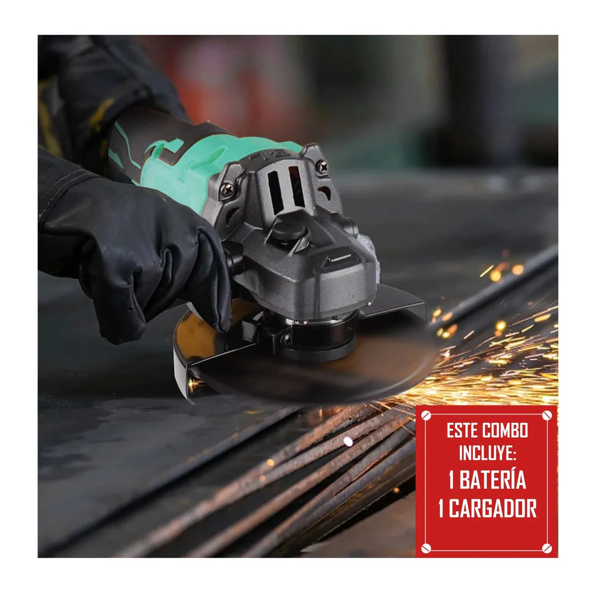 TOTAL TOOLS - Amoladora Brushless + Taladro Atornillador inalambrico 20v Total