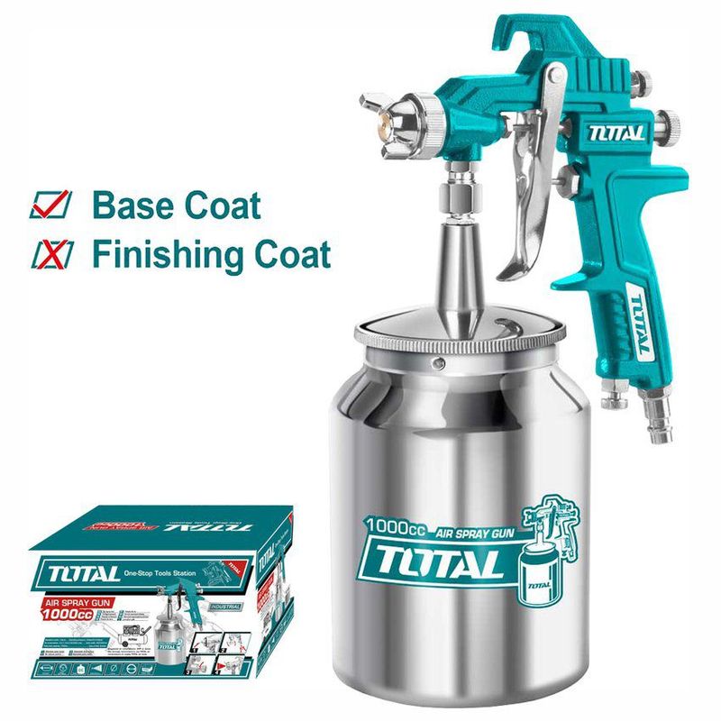 TOTAL TOOLS - PISTOLA DE PINTAR 1000CC PULVERIZADORA NEUMÁTICA TOTAL - TAT11005