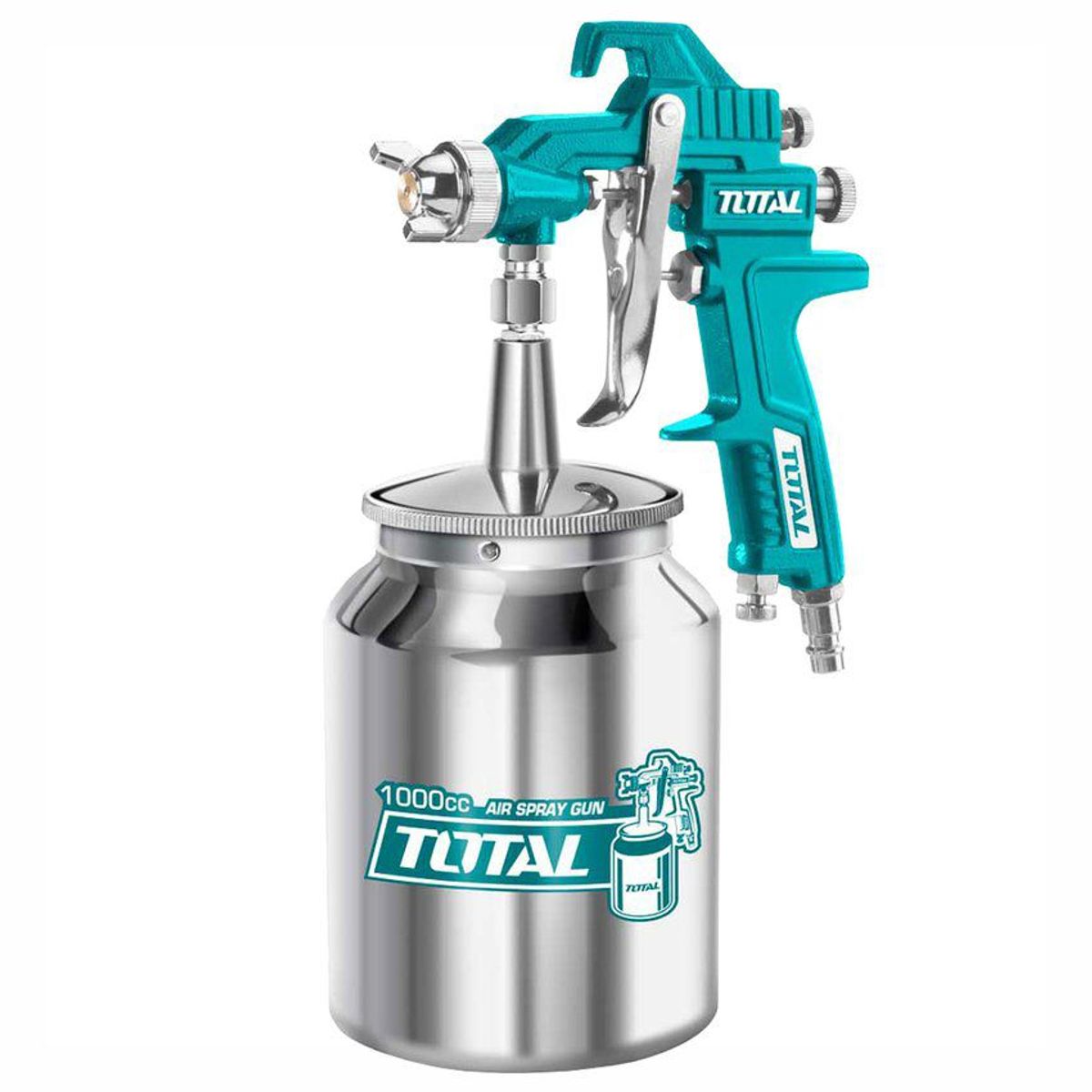 TOTAL TOOLS - PISTOLA DE PINTAR 1000CC PULVERIZADORA NEUMÃTICA TOTAL - TAT11005