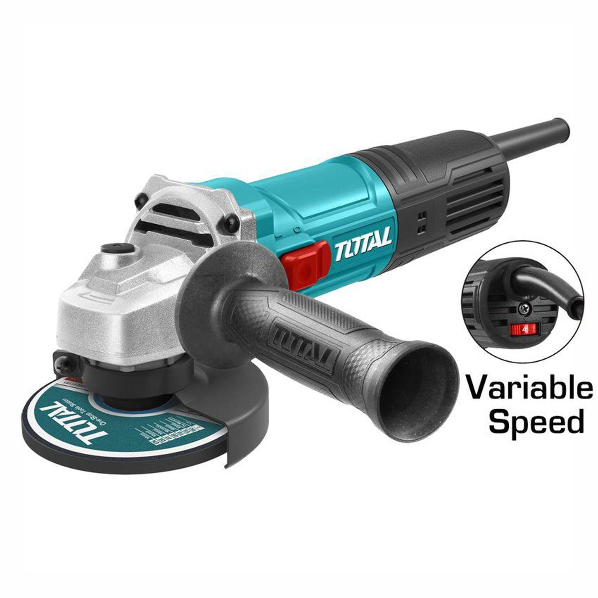TOTAL TOOLS - AMOLADORA ANGULAR 900W 4 1/2'' 115MM ESMERIL TOTAL - TG109125565