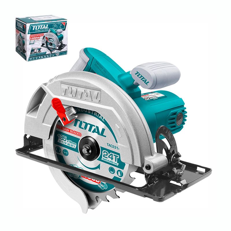 TOTAL TOOLS - SIERRA CIRCULAR 185MM 1400W CORTADORA MADERA METAL TOTAL - TS1141856