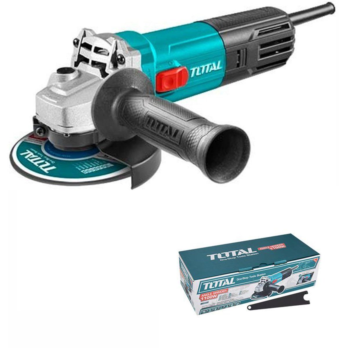 TOTAL TOOLS - AMOLADORA ANGULAR 1100W  CORTADORA DE METAL TOTAL - TG11012526