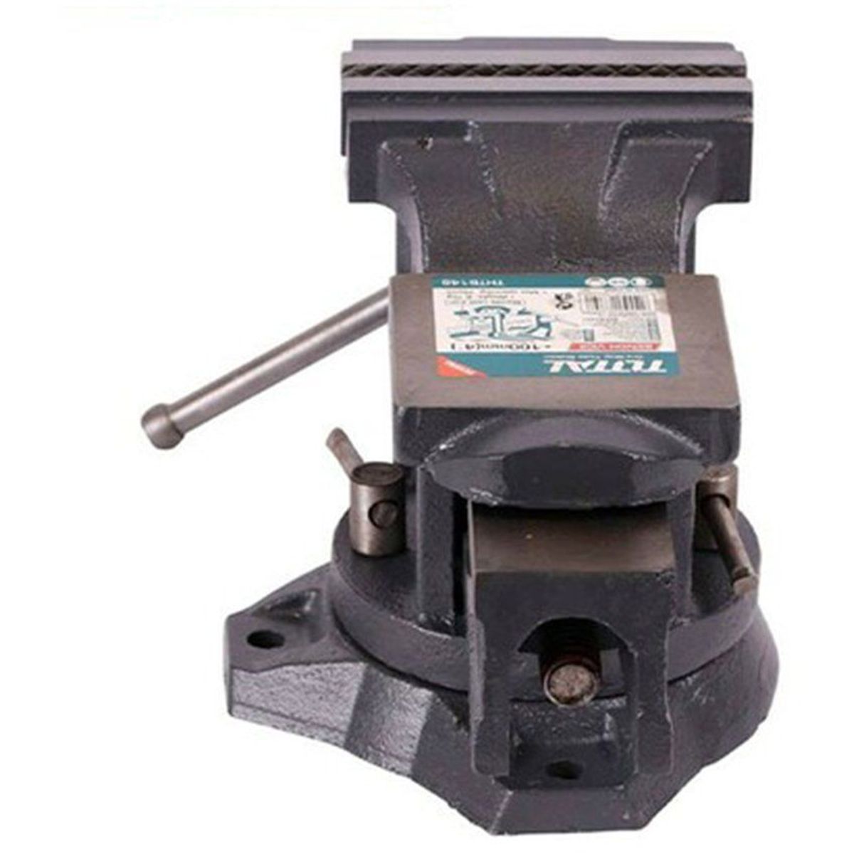 TOTAL TOOLS - PRENSA TORNILLO DE BANCO 6 GIRATORIO YUNQUE 1600KG TOTAL - THT6166