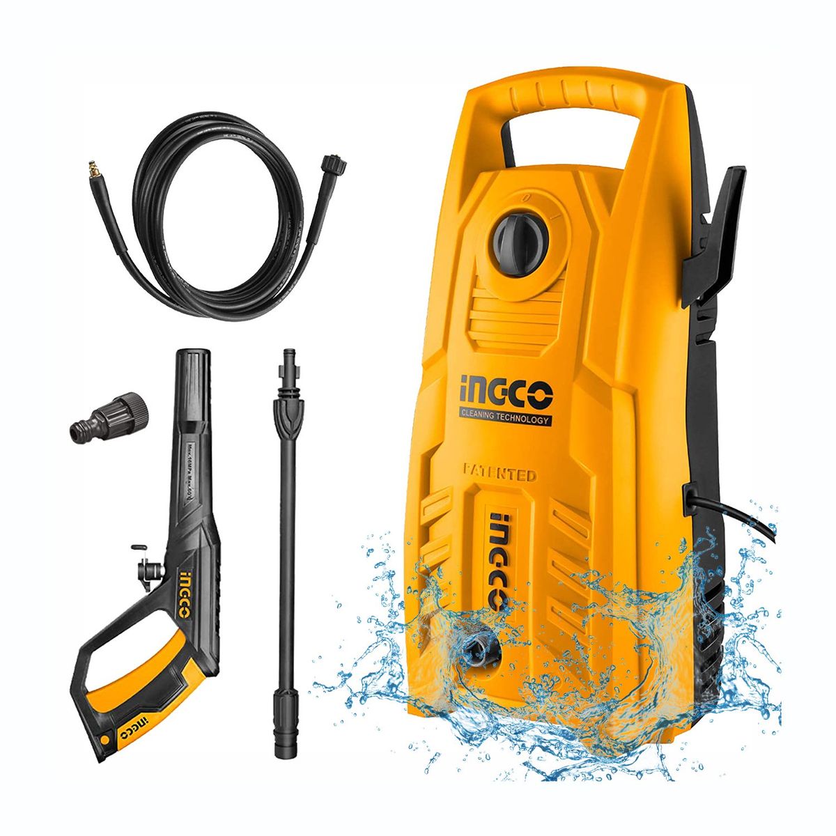 INGCO TOOLS - HIDROLAVADORA 1400W 130BAR CARWASH AUTOS LIMPIEZA INGCO - HPWR14008
