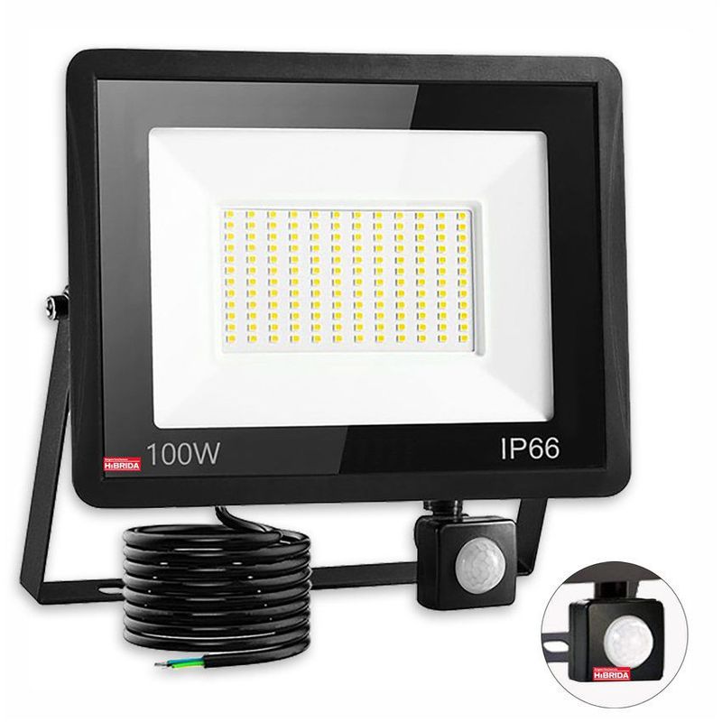 CUBULL - Reflector led con sensor de movimiento de 100w